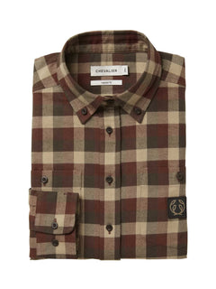 Heron Flannel Shirt Women HOLLY GREEN CHECKED / 46