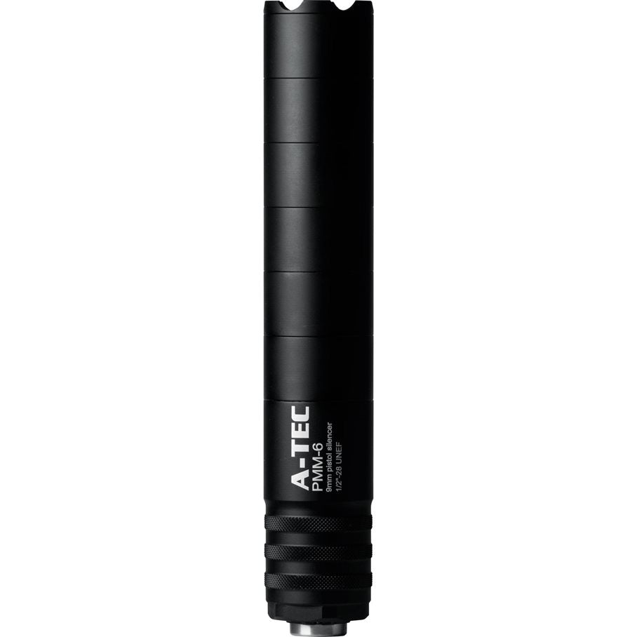 PMM-6 9 mm Ljuddämpare SVART / 1/2
