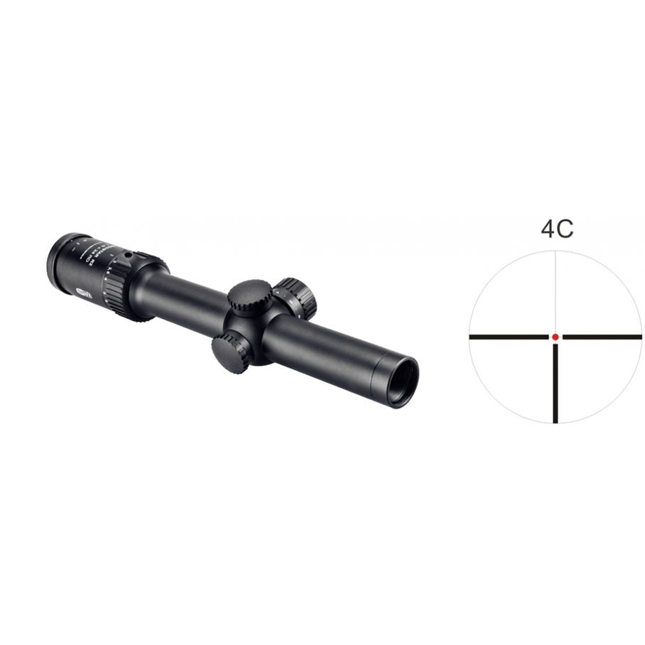 MeoStar R2 1-6x24 RD/MR Med Skenmontage Belyst 4C