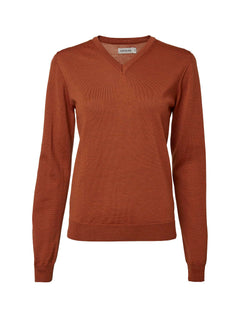 Blaise V-Neck Merino Pullover Women AMBER / 38W