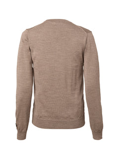 Blaise V-Neck Merino Pullover Women WALNUT / 40W
