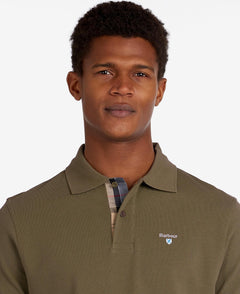 Tartan Pique Polo Men DARK OLIVE / L