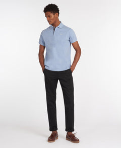 Tartan Pique Polo Men SKY MARL / L