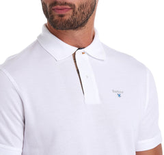 Tartan Pique Polo Men WHITE/DRESS / S