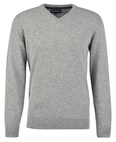 Essential Lambswool V Neck MID GREY MARL / XL