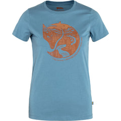 Arctic Fox Print T-Shirt Women DAWN BLUE/TERRACOTTA BROWN / L