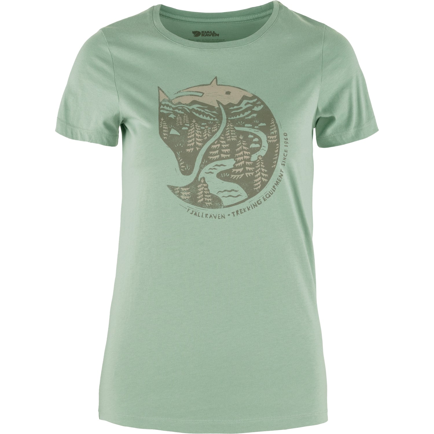 Arctic Fox Print T-Shirt Women MISTY GREEN / XL