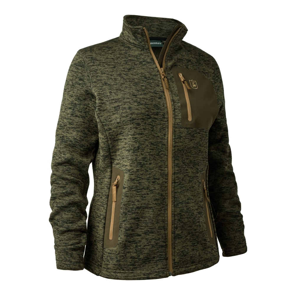 Lady Sarek Knitted Jacket OLIVE NIGHT MELANGE / 38
