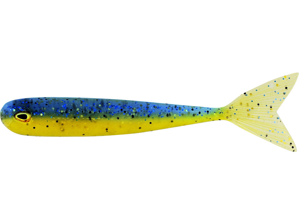 MegaTeez V-Tail BLUE N´ YELLOW / LÄNGD 50 MM & VIKT 1 G