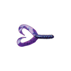 Big Baits Twin Tail Grub, 10 st PURPLE / 5 CM