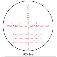 Theos 6-36x56 FFP APR-2D MRAD Belyst Långhålls Sikte 34 MM