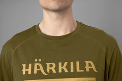 Logo t-shirt 2-pack ANTIQUE SAND/DARK OLIVE / L