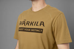 Logo t-shirt 2-pack ANTIQUE SAND/DARK OLIVE / XL