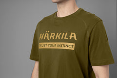 Logo t-shirt 2-pack ANTIQUE SAND/DARK OLIVE / XL