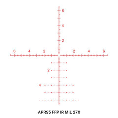 Ares BTR HD 4,5-27x50 Gen 2 SF FFP MIL/MIL Belyst Kikarsikte SVART / 30 MM / APSR5