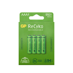 ReCyko AAA-batteri, 950mAh, 4-pack GRÖN / EN STL