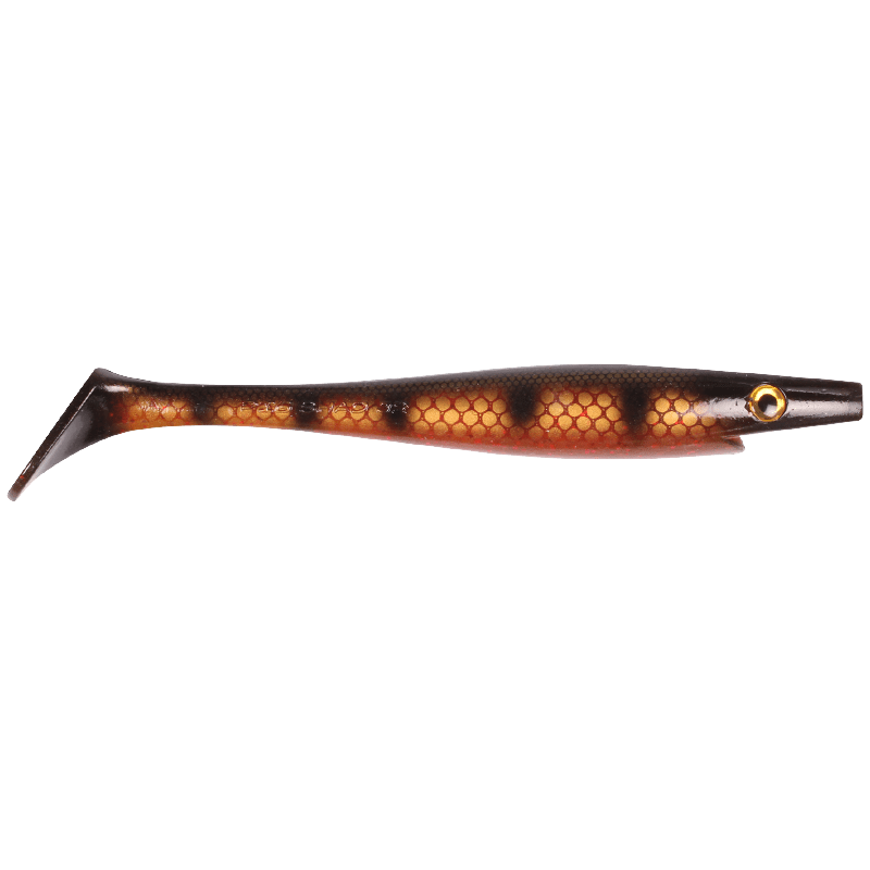 Pig Shad Tournament 2-pack BLACK OKIBOJI PERCH / 18 CM OCH 30 GRAM