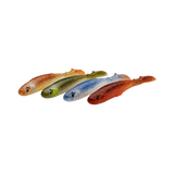 Slender Scoop Shad 4-pack CLEAR WATER MIX / 9 CM
