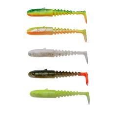 Gobster Shad Mix 5-pack DARK WATER MIX / 9 CM