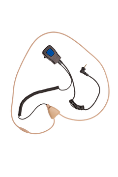 Komplett Hörslinga Miniheadset 2,5 mm SVART / EN STL