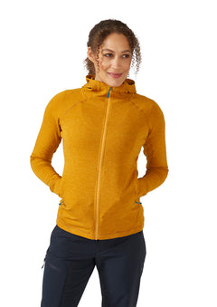 Nexus Fleece Hoody Women DARK BUTTERNUT / UK 16-XL