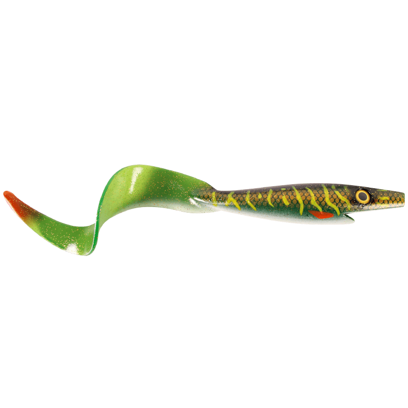 Pig Tail Jr 23cm 40gram GREEN MOTOROIL PIKE UV / 23 CM 40GRAM
