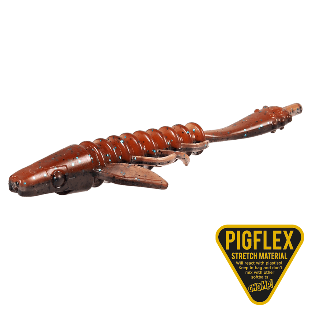 Pigster Gecko 8,5cm 2,5 gram 4 stycken CINNAMON SMOKE FLASH / 8,5 CM