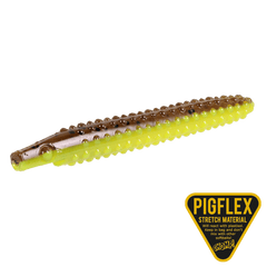 Pig Pickle 8 cm 3,1 gram 4 stycken BROWN CHARTREUSE FLAKE / 8 CM