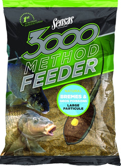 3000 Mäskblandningar METHOD BREAM & BIG FISH / 1 KILO