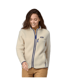 Women's Retro Pile Fleece Jacket NATURAL / XS