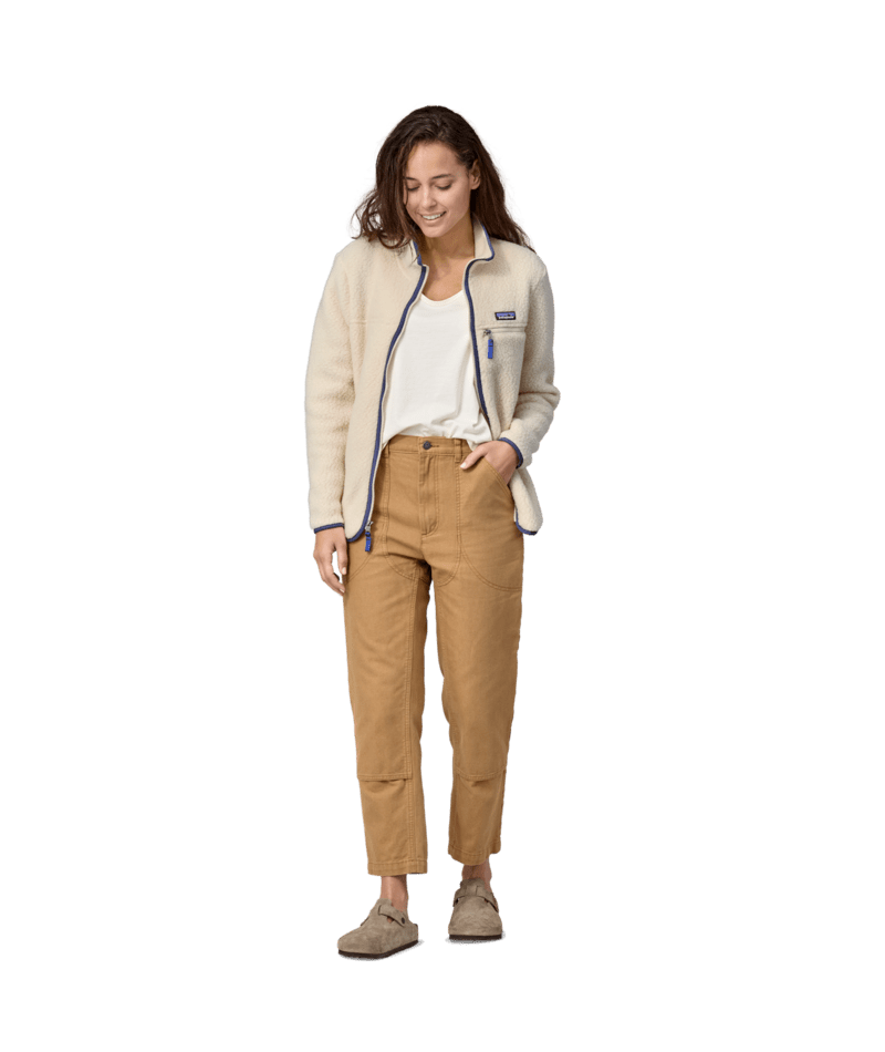Women's Retro Pile Fleece Jacket NATURAL / XS