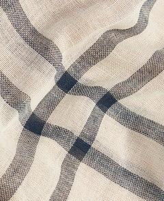 Abigail Tartan halsduk ANTIQUE WHITE/PINK / EN STL