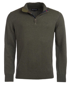 Cotton Half zip Men OLIVE MARL / M