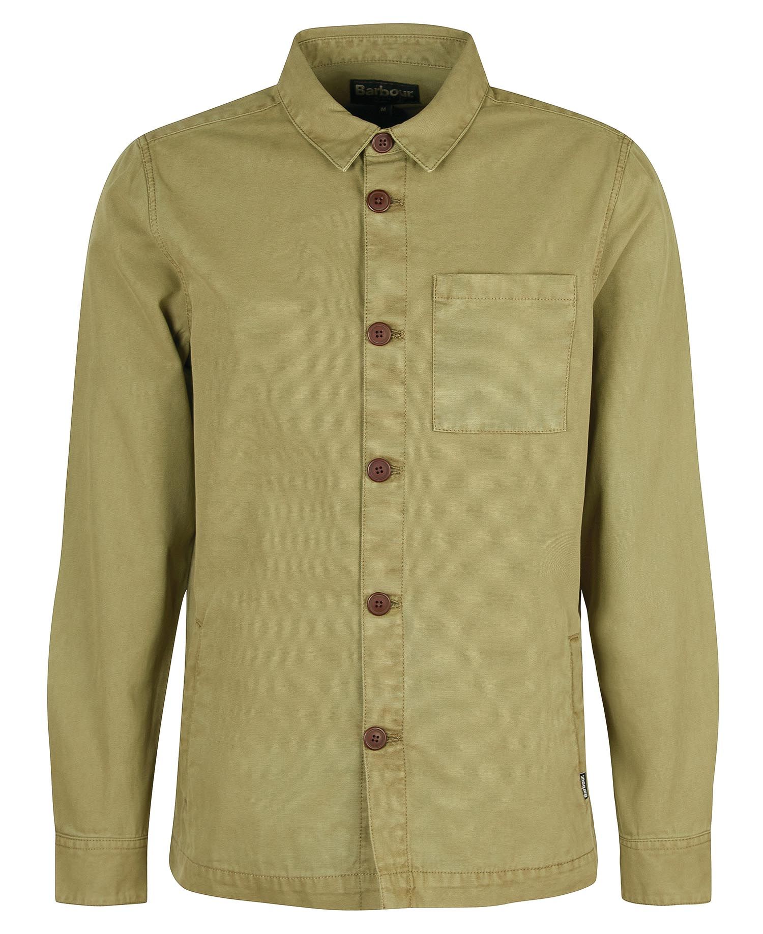 Washed Overshirt Men BLEACHED OLIVE / XL