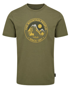 Stance Alpine Peak T-shirt LIGHT KHAKI / XXL
