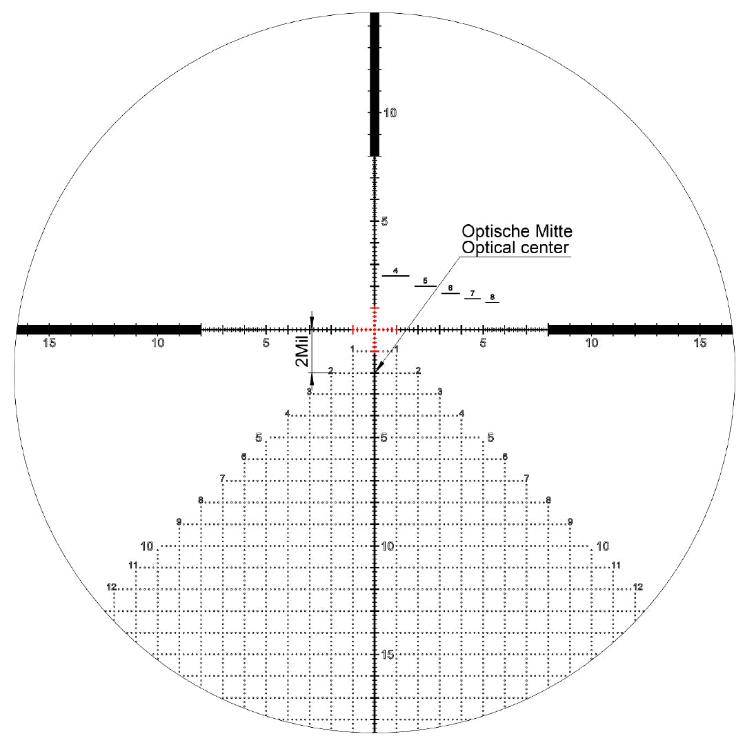 K328i 3,5-28x50 FFP MIL SVART / 36 MM / AMR / CCW / WIND R