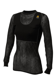 WoolNet Original Crewneck Shirt Women Jet Black JET BLACK / XL