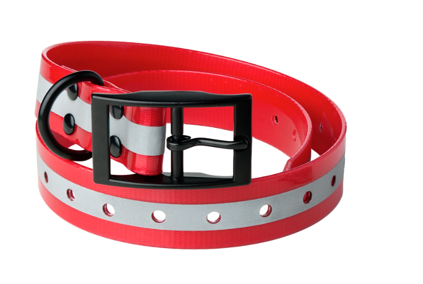 Halsband m. reflex RÖD / EN STL