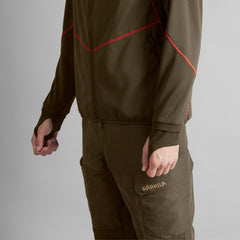 Scandinavian Fleece Jacka WILLOW GREEN/SHADOW BROWN / XL