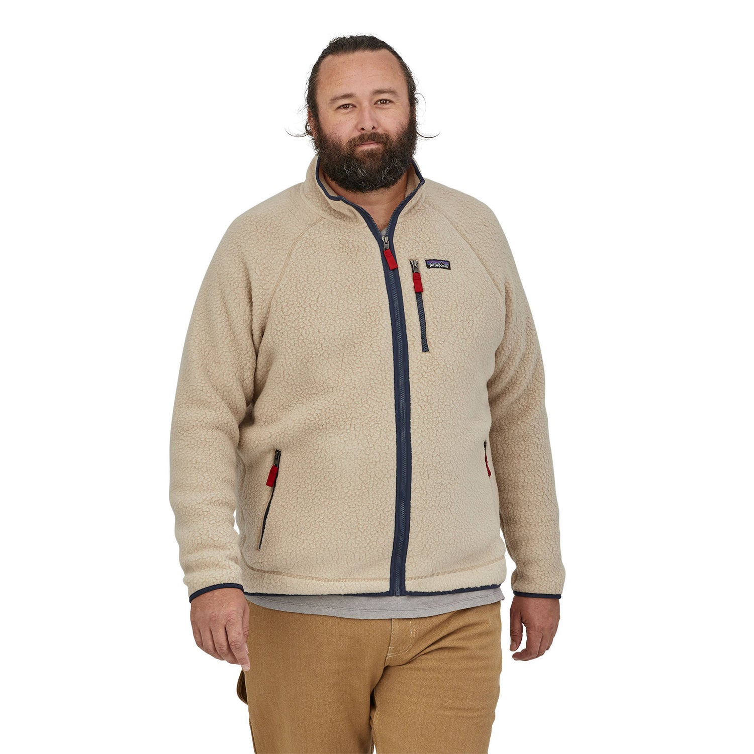 Men's Retro Pile Fleece Jacket EL CAP KHAKI / M