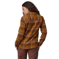 Women's Fjord Flannel Shirt HAPPY CAMPER: SHELTER BROWN / XL