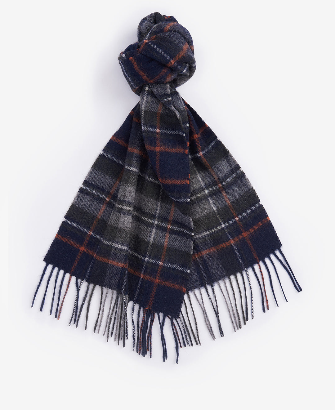 New Check halsduk NAVY/DARK GINGER / EN STL
