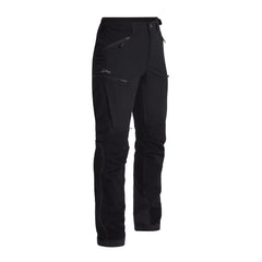 Makke Womens High Waist Curved Pant BLACK / 46