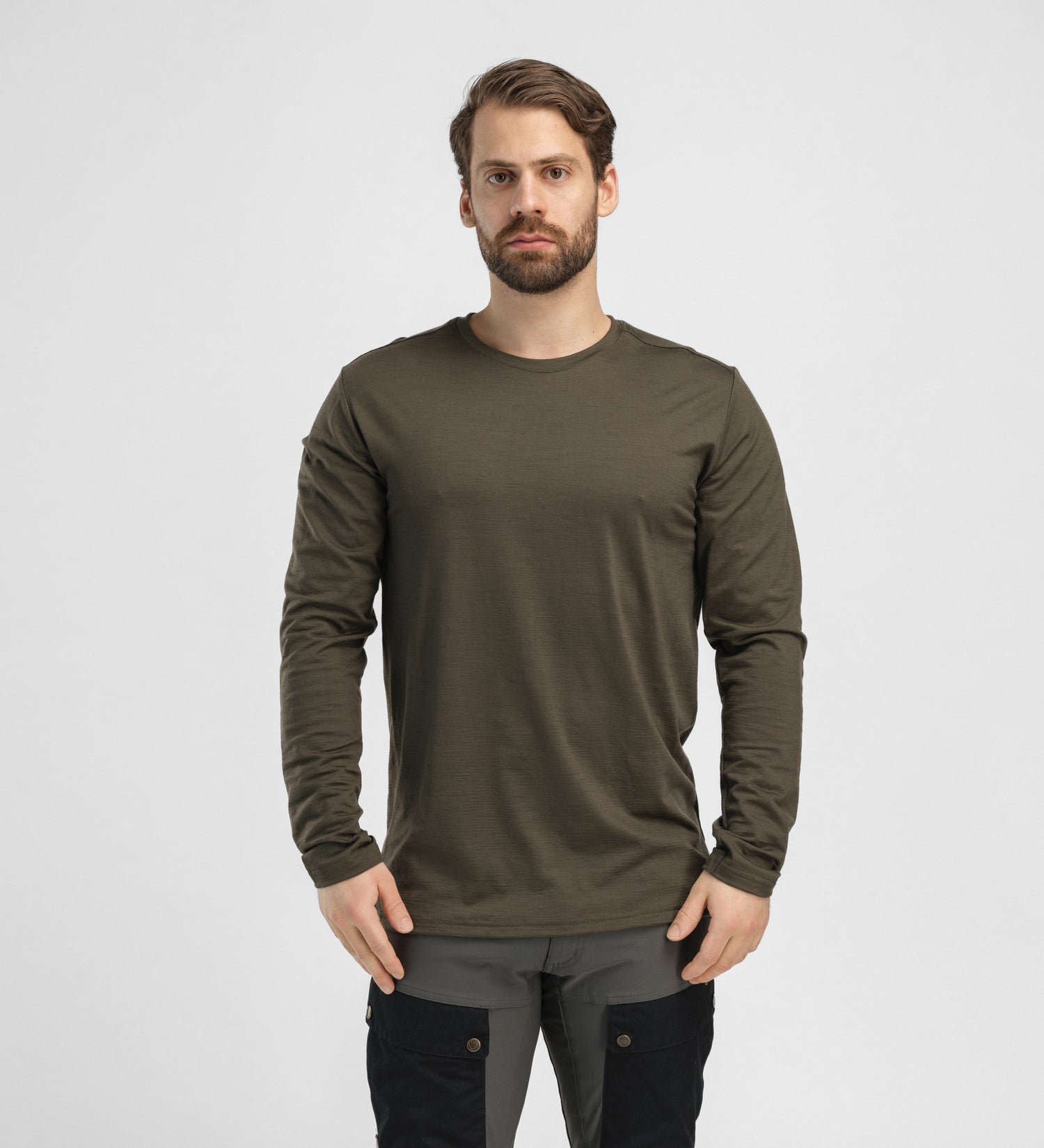 LightWool 180 Crewneck Shirt Men TARMAC / M