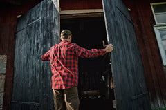 Scandinavian L/S Skjorta RED CHECK / XXL