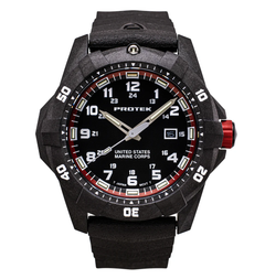 Carbon Composite Dive Series 1010 USMC SVART RÖD MED SVART ARMBAND / 1 ST / EN STL
