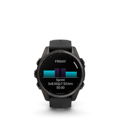 Fenix 8 AMOLED Sapphire 43 mm TITANIUM/BLACK / ONE SIZE