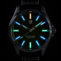 ProTek Field Series 3000 Titan TITAN ELFENBENSVIT URTAVLA MÖRKBRUNT LÄDERARMBAND / 1 ST / EN STL