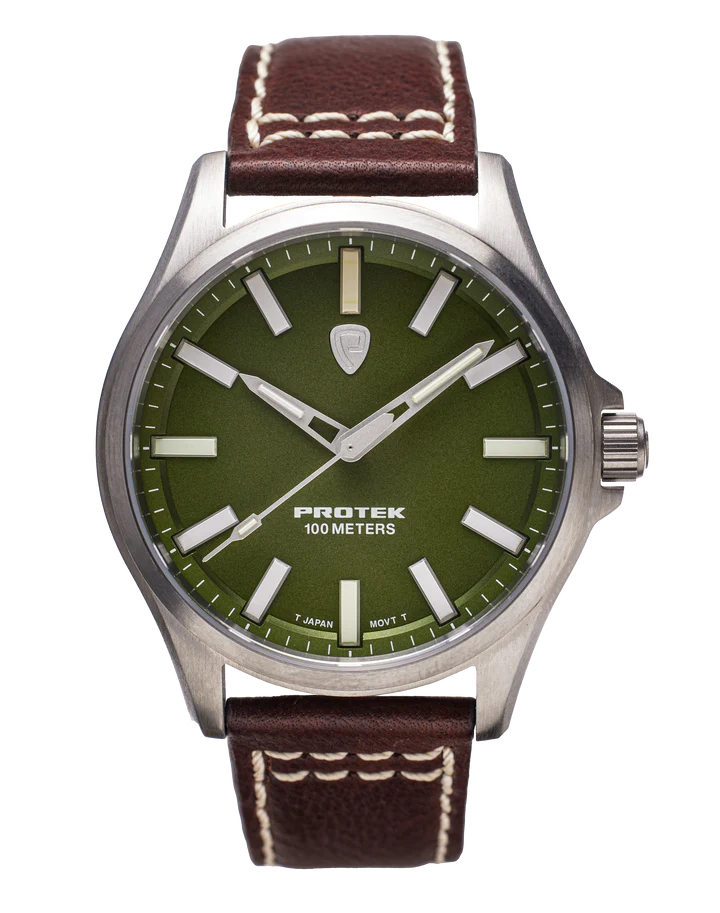 ProTek Field Series 3000 Titan TITAN GRÖN URTAVLA MÖRKBRUNT LÄDERARMBAND / 1 ST / EN STL