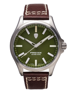 ProTek Field Series 3000 Titan TITAN GRÖN URTAVLA MÖRKBRUNT LÄDERARMBAND / 1 ST / EN STL